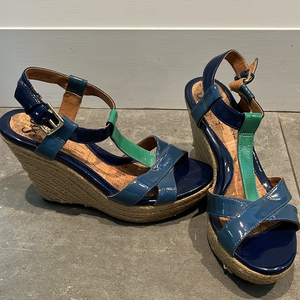 Sofft Blue and Green Wedges